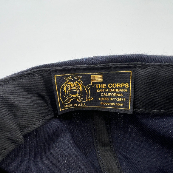 USS Stethem DDG 63 US Navy Hat Blue Embroidered Attack Bee Adjustable Snapback - Picture 8 of 11